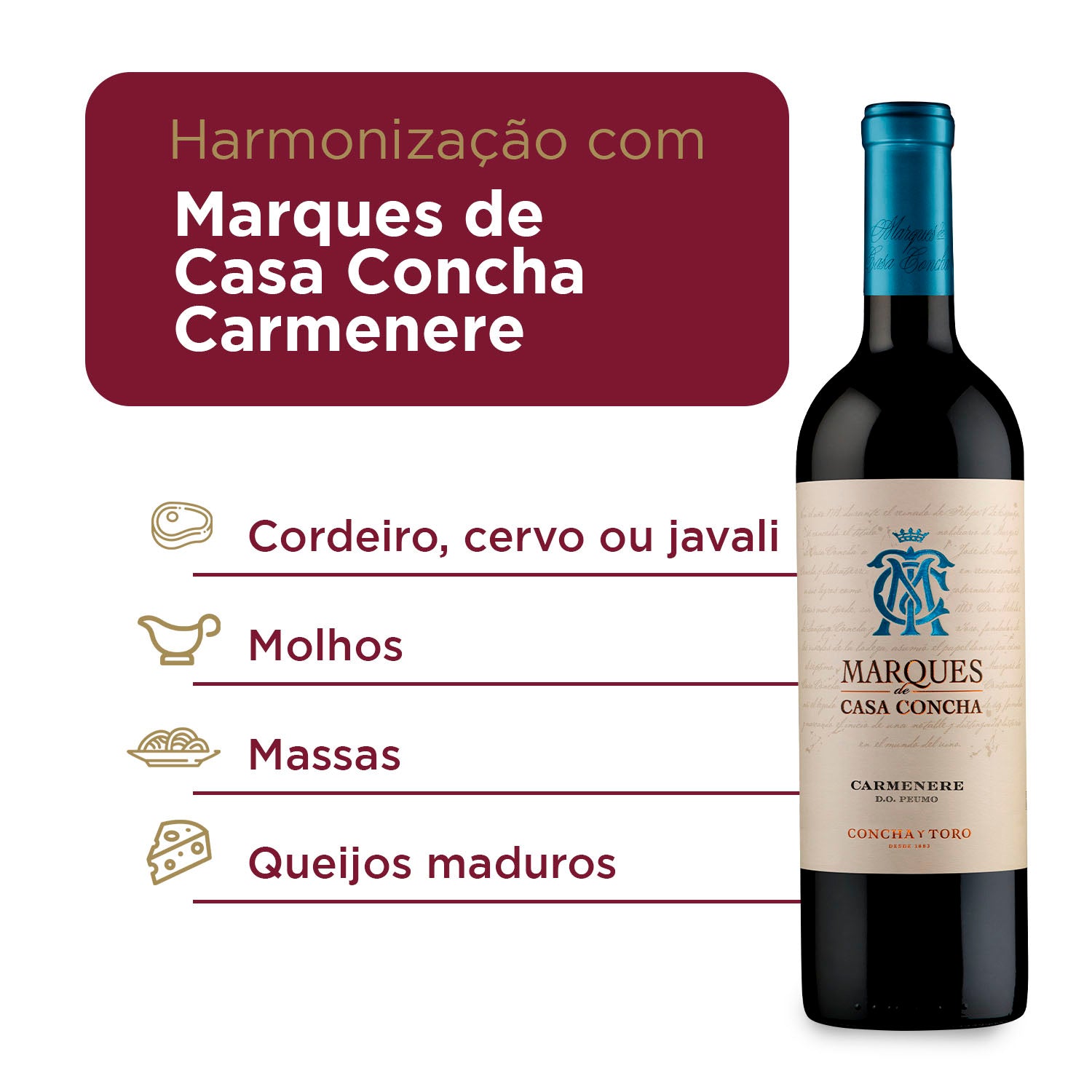 Kit Marques de Casa Concha Tintos - 5 garrafas