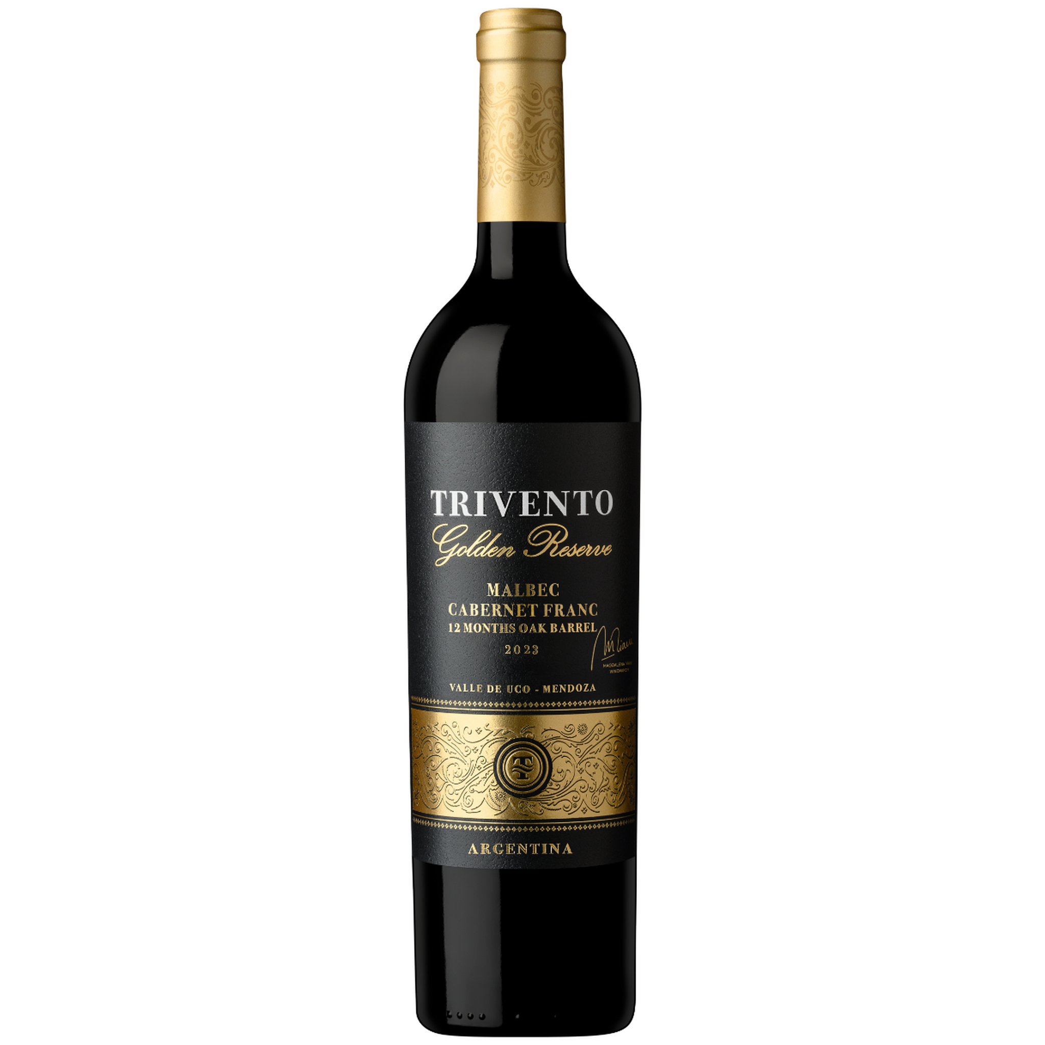 Vinho Trivento Tinto Seco Argentina Golden Reserve Cabernet Franc, Malbec 750ml