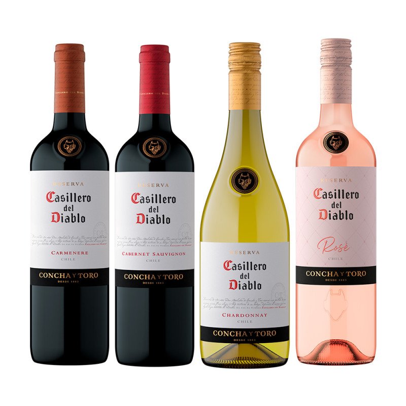 Kit Familia Casillero Del Diablo - 4 garrafas