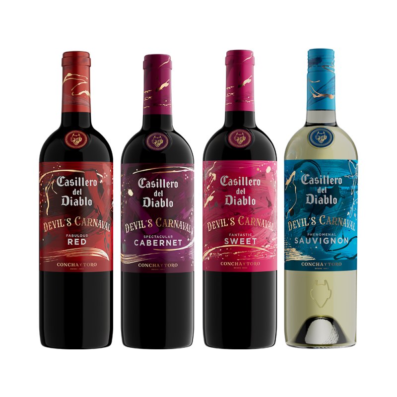 Kit Família Casillero Del Diablo Devil's Carnaval
